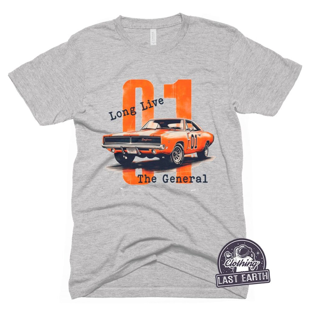 Long Live The General T-Shirt Dukes of Hazzard Shirt 1969 Charger Tee Shirt